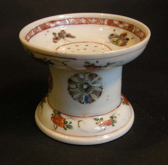 Rare Pounce pot (Sander) "Famille verte" porcelain - Kangxi period